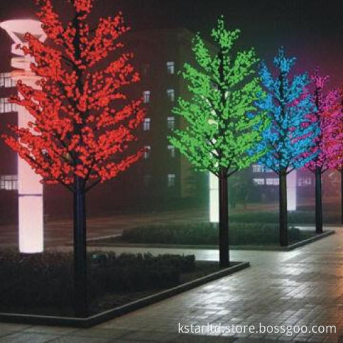 LED Tree Light with Maple Leaf, 2 Meters High, 768pcs LED, Waterproof for Outdoor Use